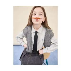 빈폴 키즈 빈폴 BEANPOLE KIDS 피케 칼라 긴팔 티셔츠 그레이 (BI5841UE33) (BI5841UE33)