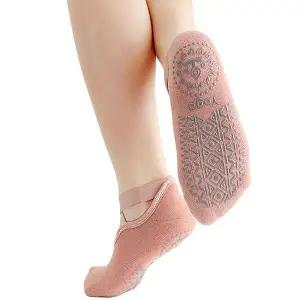 여성 요가 필라테스 발목밴드 논슬립 양말 3개