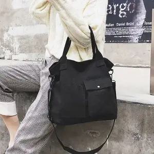 [콩심팥심]포켓포인트 에코 캐주얼 캔버스백 숄더백 데일리백