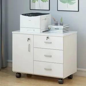 잠금서랍장 사무용 3단 서랍장 수납 b형 이동식 파일 사무실 낮은 서랍 열쇠 서류 잠금