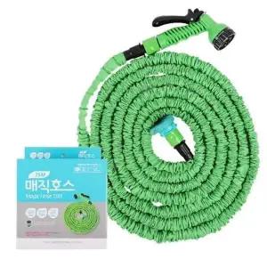 고품질 15m 매직호스 베란다 원예 원터치 7기능 세차 분사기 (WD9524F)