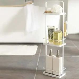 고품질 화이트 스탠드형 철제 선반 (WD95268)