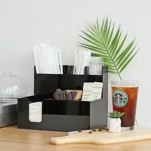 고품질 탕비실 CD40 Takeout소품 카페 멀티디스펜서 냅킨빨대 (WD95269)