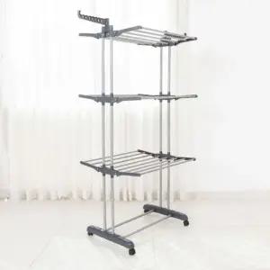 고품질 공간 고급형 6단 이동접이식 활용 빨래건조대 (WD952DE)