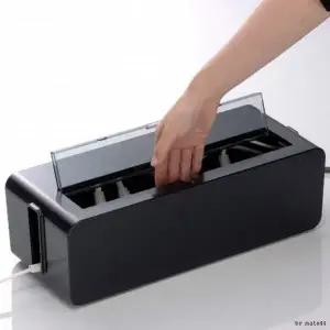 고품질 블랙 정리 케이스대형 멀티탭 이노마타 (WD9535B)