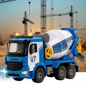 프릭션 사운드 중장비놀이 작동완구 레미콘 믹서트럭