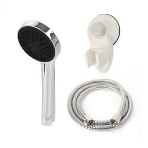 고품질 B세트 샤워기걸이 캠핑용 샤워헤드 110크롬 고압 목욕 (WD9508B)