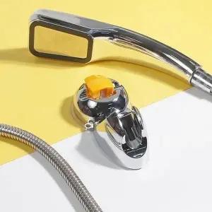 고품질 거치대 샤워기 욕실 원터치 무타공 진공흡착 강력고정 (WD957D0)