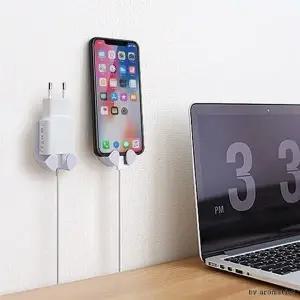 고품질 코드걸이 붙이는 거치 스마트폰 콘센트 흔적없이 행거 (WD9591A)