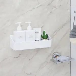 고품질 욕실 수납정리 무타공 화이트 주방 물빠짐 리빙선반 (WD9598F)