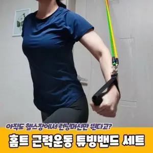 고품질 홈트 세트 스트레칭 튜빙밴드 근력운동 (WD9886E)