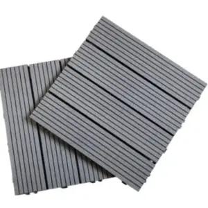 조립식 우드스타일 테라스 바닥재 그레이 베란다 데크타일 마당 바닥재 데크타일