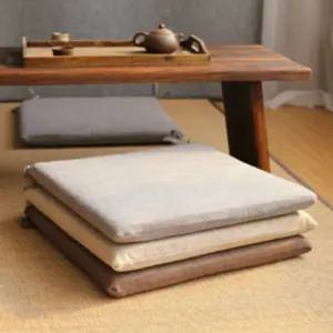 식탁의자 방석 끈있는 사각 쿠션 학생 사무실 벤치 겸용