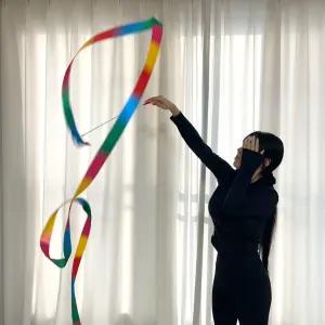 리듬체조 리본 4m 무지개