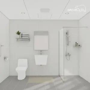 [25년형] 데일리 라이트그레이 거실욕실 리모델링