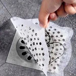 욕실 머리카락 거름망 스티커 10P 배수구 찌꺼기 방지