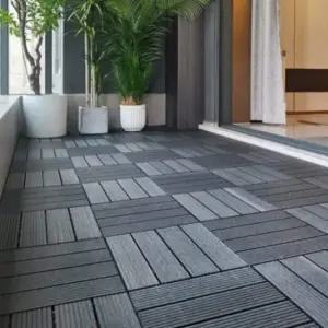 바닥 타일 조립식 데크 베란다 테라스 정원 그레이 바닥 조립식 데크 베란다 테라스