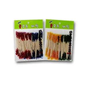 칼라과일요지 칼라 요지 T1 면봉 과일꽂이 과일꼬지 (WD94DAB)