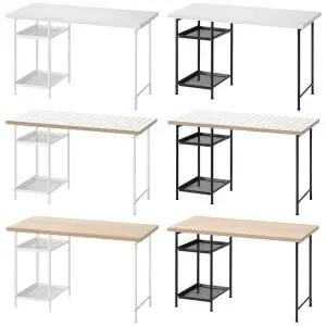 [이케아] LAGKAPTEN 락캅텐 / SPAND 스펜드 수납형 책상 120x60cm/컴퓨터책상/사무용테이블