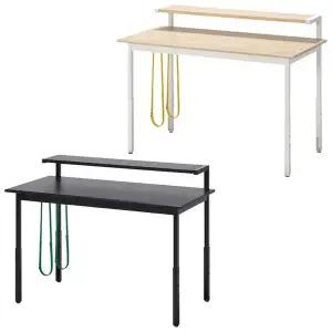 [이케아] UTVISNING 우트비스닝 게이밍책상+선반 120x60ccm/컴퓨터책상/사무용테이블/데스크