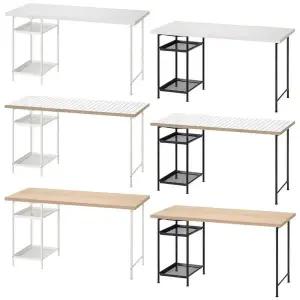 [이케아] LAGKAPTEN 락캅텐 / SPAND 스펜드 수납형 책상 140x60cm/컴퓨터책상/사무용테이블