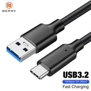 USB3.2 10Gbps 케이블 USB A to Type-C 3.2 데이터 전송 C SSD 하드 디스크 3A 60W 고속 충전 3.0 3M 5M