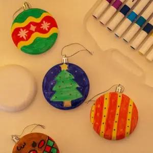 크리스마스 페인팅 오너먼트 5개입 트리장식 만들기장식 꾸미기재료 소원적기 만들기재료 인테리어소품