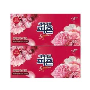 [셀러허브]피죤 리치퍼퓸 의류청정기 섬유유연제 시트 20매 x 3 - 플라워페스티벌 향기로운 (S39391102)