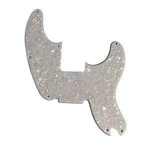 펜더 텔레캐스터용 정밀 베이스 기타 픽가드 4겹 화이트