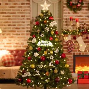 크리스마스트리 나무 장식 풀세트 블링 팝 골든레드 1.9m