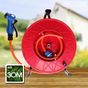 (30m) 릴호스 세트 분사기 물호스/호스릴/릴호수/원예용/살수기/호스/농업용/정원/호수/거치대/분수/자재