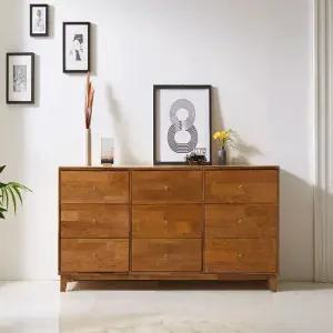 퍼스웰 그린 1180 멀바우원목 LPM 9칸 3단와이드서랍장(GB_015)