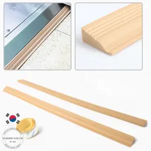 문턱없애는 문턱받침 2개 45CM 로봇청소기 보행기 방문 턱걸림방지 받침대 베이지