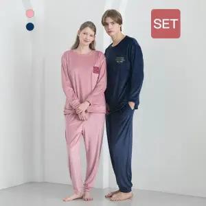 [애니바디](광주신세계)공용 밍크극세사 라운지 세트_스누피 솔리드 ANLA25W98