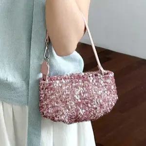 반짝이 토트 크로스백 여자 데일리 스팽글 가방 하객