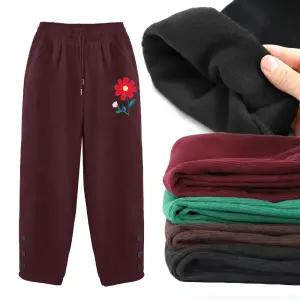 골덴 기모바지 꽃자수 무지 고쟁이 몸빼 겨울 작업복 밴딩팬츠