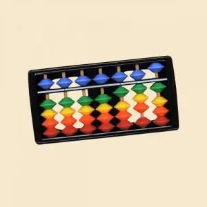 레인보우색 컬러 주판 주산 교육용 7선 수교육 미니주판 M11094
