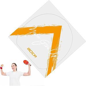 고성능 탁구 고무 시트 2개 - 패들을 위한 17x17cm 접착 백킹이 있는 정전기 방지 보호 필름, 향상된 스핀 제어를 투명 내구성 설계(노란색)