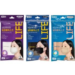 네오라이프 일회용마스크 10매입 x15봉 국내생산 3중구조 방한용마스크