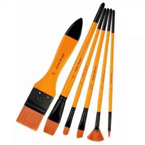 유화 아크릴붓 브러쉬 6종평 세트 화방 미술 아크릴 수채화 유채화