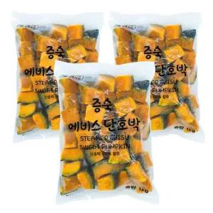 신정푸드 냉동 에비스 단호박 1kg x 3개
