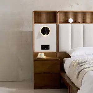 잉글랜더 루체 원목 조명 침실협탁(루체 침대 구매시 무료배송)