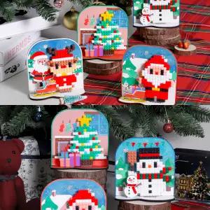 크리스마스 MDF 디폼블럭 패키지 만들기 재료 diy 공예 체험 취미생활 초등 어린이 키트