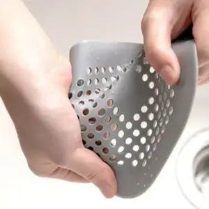 주방 싱크대 욕실 하수구 배수구 머리카락 음식물 다양한 이물질 제거 흡착식 실리콘 덮개