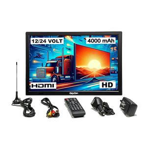 DenyDan 허브, 디스플레이, 주방을 트럭, 전원 위한 TV - 풀 12V/24V/110V 옵션, HDMI/USB/AV 자동차, 입력, 엔터테인먼트 16인치 여행용 시청에 HD 이동 휴대용 최고의 RV, 중 완벽합니다