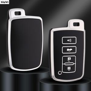 4버튼 TPU 자동차 키 케이스 커버 토요타 캠리 코롤라 RAV4 하이랜더 아발론 2015-2017 보호 스마트 컨트롤