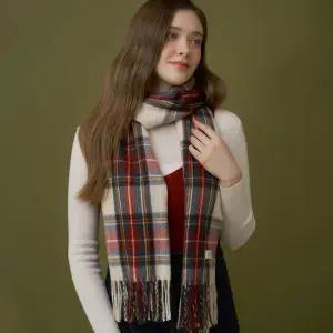 엘르 팔레트 롱 체크 머플러 SE54MP301