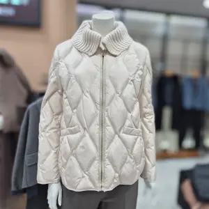 [안지크]안지크 니트 배색점퍼