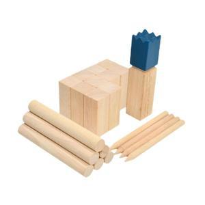 소나무 나무 Kubb 던지기 게임 야외 잔디 던지기 장난감 가족 어린이 성인 힐 전략 게임의 왕