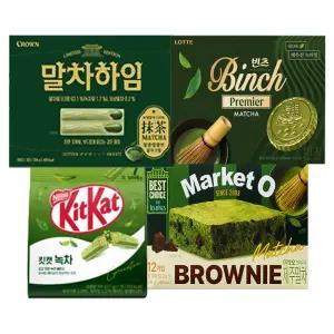 말차 덕후를 위한 디저트 4종 세트 하임+빈츠+브라우니+킷캣녹차 (총 4개)